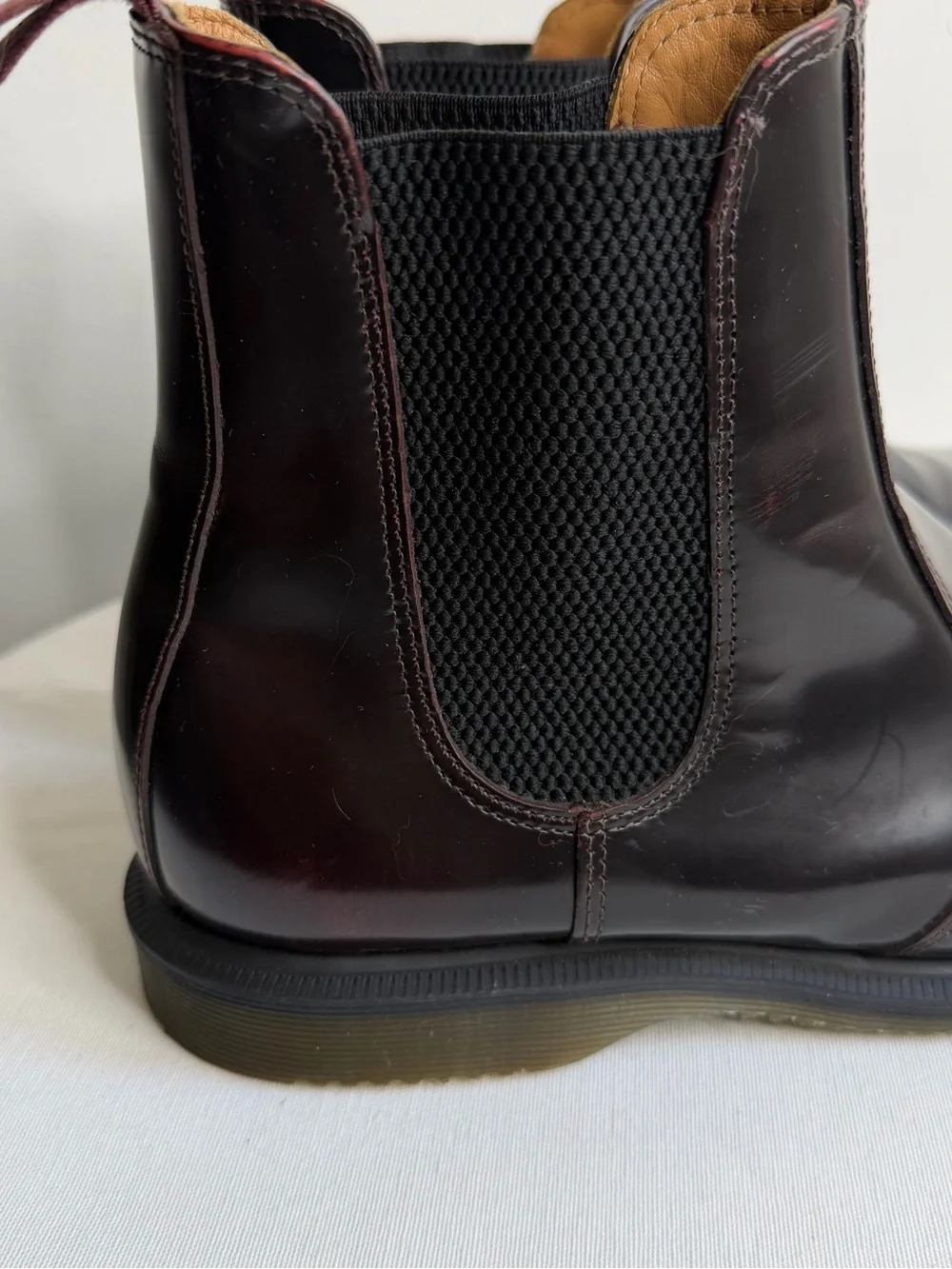 Dr. Martens Flora Men's Burgundy/Black Leather Chukka Boots